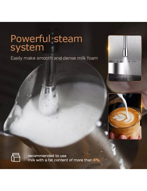 HiBREW H10 1050W macchina da caffè semi-automatica a 20 bar macchina per caffè espresso a cialde e macinato ESE capacità 1 5L In Vendita