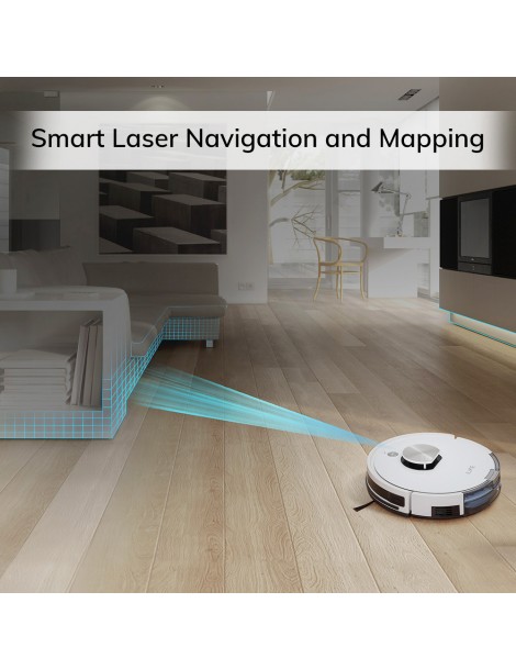 ILIFE L100 Robot Aspirapolvere 2000Pa Aspirazione LDS Navigazione Laser Mop APP Control 450ml Serbatoio Polvere Tappeto Boost Spedizione Gratuita