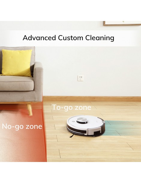 ILIFE L100 Robot Aspirapolvere 2000Pa Aspirazione LDS Navigazione Laser Mop APP Control 450ml Serbatoio Polvere Tappeto Boost Spedizione Gratuita
