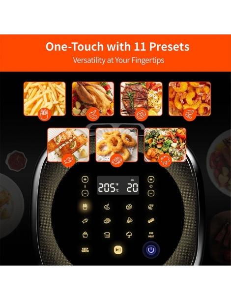 Ultenic K10 Friggitrice ad aria senza olio APP e controllo vocale 5L Forno elettrico caldo senza olio Cuocitore intelligente Fino Al -60%