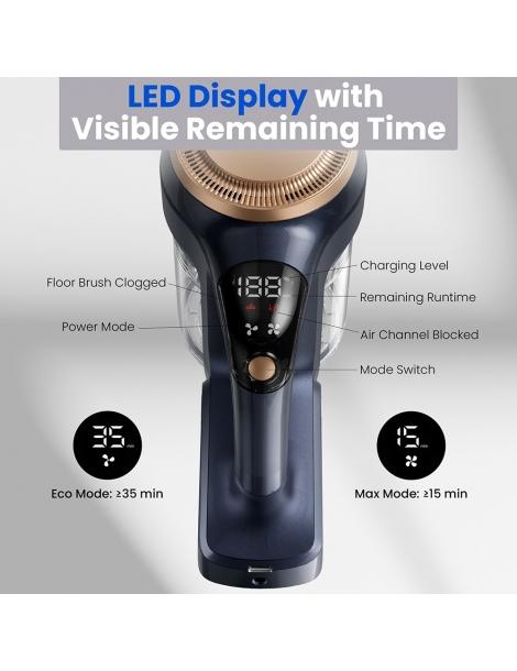 Proscenic P11 Lite aspirapolvere senza fili aspirazione 28kPa autonomia 35min schermo LED Offerta