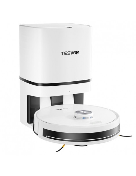 Tesvor S7 Pro AES Robot Aspirapolvere con Stazione di Svuotamento Automatico Funzione Mopping Aspirazione 6000Pa - Bianco In Vendita