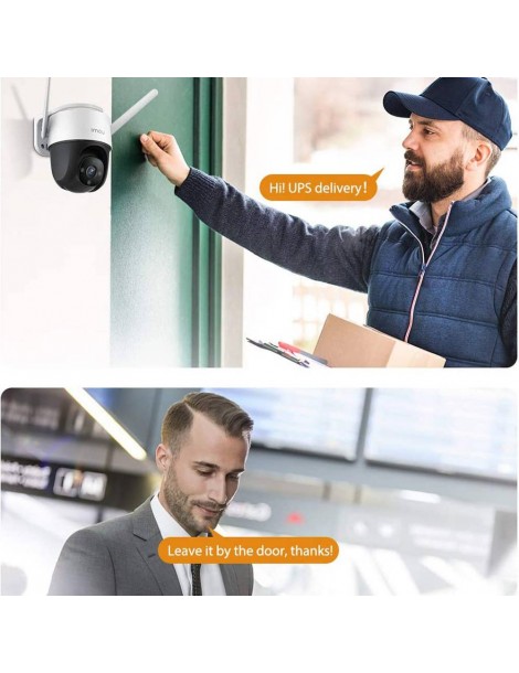 IMOU Cruiser Telecamera di sicurezza per esterni sirena da 110 dB visione notturna a colori telecamera panoramica 1080P IP66 Hotsell