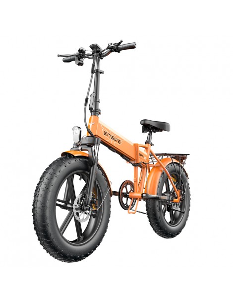 ENGWE EP-2 Pro 20 Pollici Bicicletta Elettrica Pieghevole con Pneumatici Grassi 750W Motore 48V 13Ah LG 2022 Versione –Arancia In Saldo