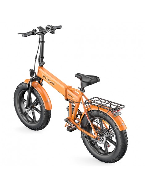 ENGWE EP-2 Pro 20 Pollici Bicicletta Elettrica Pieghevole con Pneumatici Grassi 750W Motore 48V 13Ah LG 2022 Versione –Arancia In Saldo