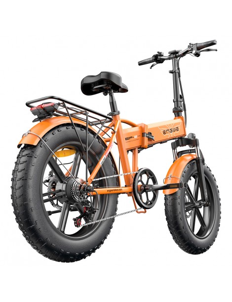 ENGWE EP-2 Pro 20 Pollici Bicicletta Elettrica Pieghevole con Pneumatici Grassi 750W Motore 48V 13Ah LG 2022 Versione –Arancia In Saldo