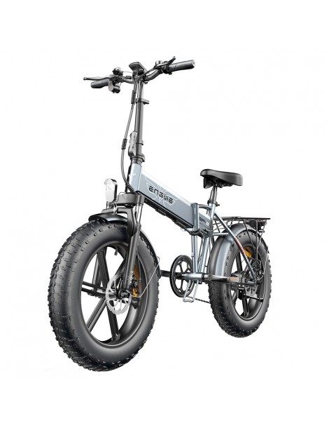 ENGWE EP-2 Pro 20 Pollici Bicicletta Elettrica Pieghevole con Pneumatici Grassi 750W Motore 48V 13Ah LG 2022 Versione–Grigio Nuova
