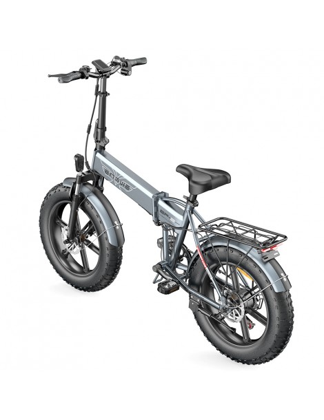 ENGWE EP-2 Pro 20 Pollici Bicicletta Elettrica Pieghevole con Pneumatici Grassi 750W Motore 48V 13Ah LG 2022 Versione–Grigio Nuova