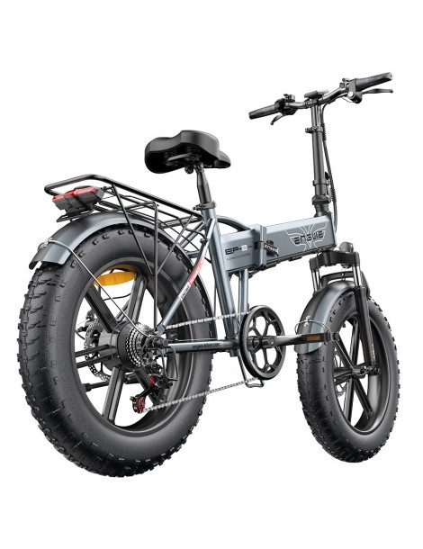 ENGWE EP-2 Pro 20 Pollici Bicicletta Elettrica Pieghevole con Pneumatici Grassi 750W Motore 48V 13Ah LG 2022 Versione–Grigio Nuova