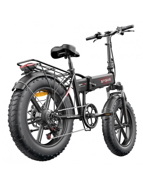ENGWE EP-2 Pro 20 Pollici Bicicletta Elettrica Pieghevole con Pneumatici Grassi 750W Motore 48V 13Ah LG 2022 Versione –Nero Moda