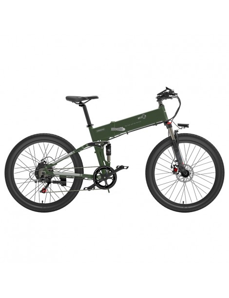 BEZIOR X500 Pro 26 pollici Pneumatici Bicicletta Elettrica Pieghevole 500W Motore - verde militare Spedizione Gratuita