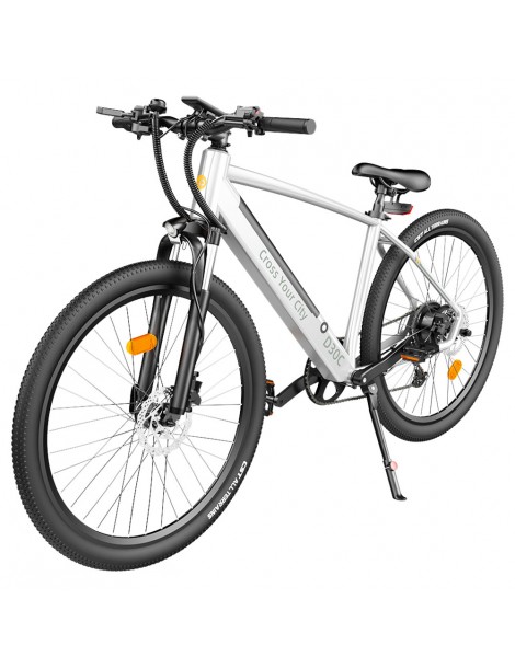 ADO DECE 300C(D30C) Bicicletta Elettrica 27.5in Pneumatico 36V 10.4Ah Batteria 250W Motore Shimano 9 velocità - Argento Pezzi Unici