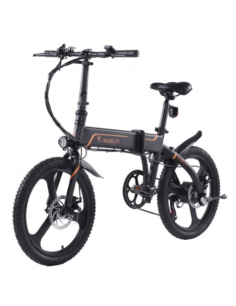 Niubility B20 20 Inch Bicicletta elettrica pieghevole 350W Motore 42V 10.4 Ah Batteria – Nero Promozione Limitata
