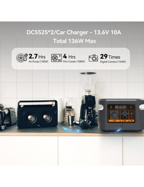 Flashfish QE01D Stazione di alimentazione portatile batteria da 22 4V/20Ah 448Wh uscita CA da 600W Fino Al -60%