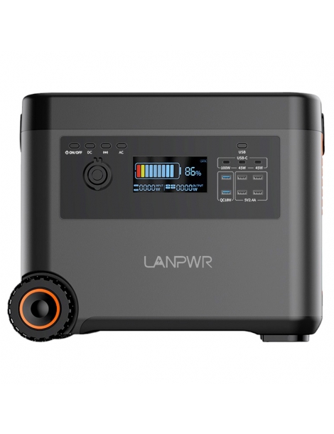LANPWR Generatore Solare Portatile Da 2160Wh uscita CA da 2500W Sconto