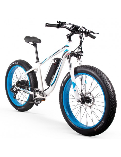 CYSUM M980 Pneumatici Grassi da 26 pollici Bicicletta Elettrica 1000W Motore Brushless 17Ah Batteria rimovibile - Nero Blu Moda