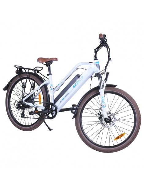 Bezior M2 Pro Ciclomotore elettrico 500W Motore 12.5Ah Batteria-Bianco Italy
