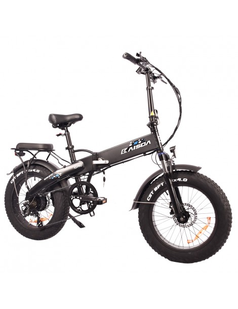 KAISDA K2 Pro 20*4.0 pollici Ciclomotore Elettrico Pieghevole con Pneumatici Grassi - Motore Bafang 350W e batteria 48V 12.8Ah Italia