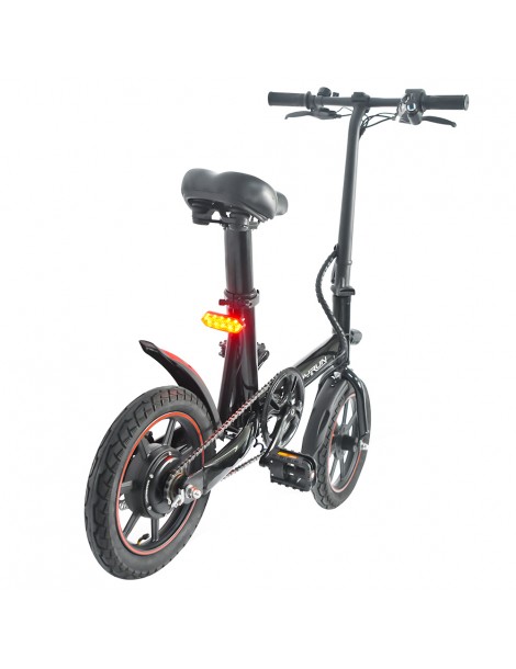 Happyrun HR-X40 Bicicletta elettrica leggera motore da 350W batteria da 36V 6Ah velocità massima 25km/h - Nero 2025