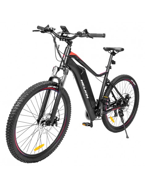 WELKIN WKEM001 Bicicletta elettrica da montagna motore senza spazzole da 250W batteria da 36V 10.4Ah - Nero e Rosso In Linea