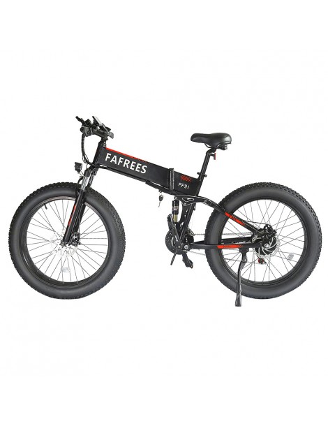 FAFREES FF91 26 Pollici Pneumatici Grassi Mountain Bike Elettrica Pieghevole Motore 1000W e Batteria 499Wh 10Ah - Nero Pezzi Unici
