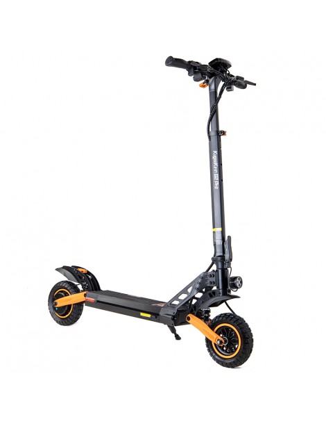 Kugoo Kirin G2 PRO Scooter elettrico pieghevole 600W Motore 15Ah 48V Batteria 9 pollici Pneumatici - Nero Arancione Soddisfazione Garantita