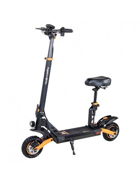 Kugoo Kirin G2 PRO Scooter elettrico pieghevole 600W Motore 15Ah 48V Batteria 9 pollici Pneumatici - Nero Arancione Soddisfazione Garantita