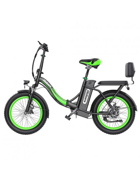 Hidoes C1 Bici Elettrica Pieghevole con Sella Posteriore Motore 750W Batteria 48V 13Ah Pneumatico Grasso 20*3 pollici Fino Al -60%