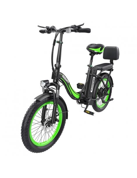 Hidoes C1 Bici Elettrica Pieghevole con Sella Posteriore Motore 750W Batteria 48V 13Ah Pneumatico Grasso 20*3 pollici Fino Al -60%