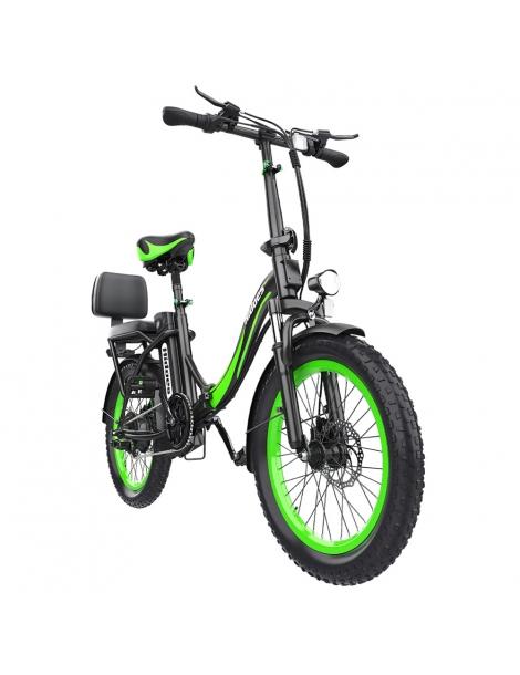 Hidoes C1 Bici Elettrica Pieghevole con Sella Posteriore Motore 750W Batteria 48V 13Ah Pneumatico Grasso 20*3 pollici Fino Al -60%