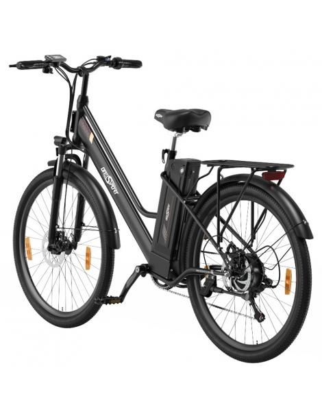 ONESPORT OT18-3 Bicicletta elettrica City pneumatici da 26*2.35 pollici motore da 250W batteria da 36V 14.4Ah - Nero Shopping Online