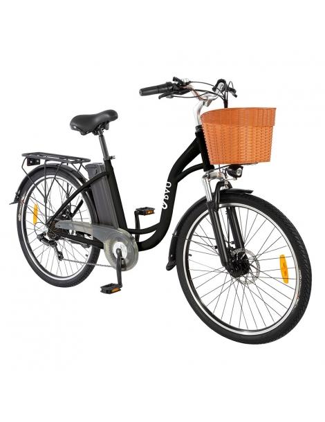 DYU C6 Bicicletta elettrica motore da 350W batteria da 12 5AH - Nero Affare Del Giorno