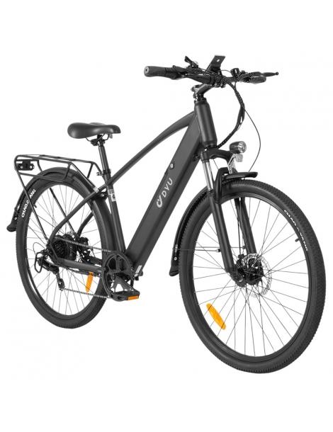 DYU C5 City Electric Bike motore 250W batteria 48V 10AH 27 5 pollici 25km/h 65km freni a doppio disco - nero Prezzo Ridotto