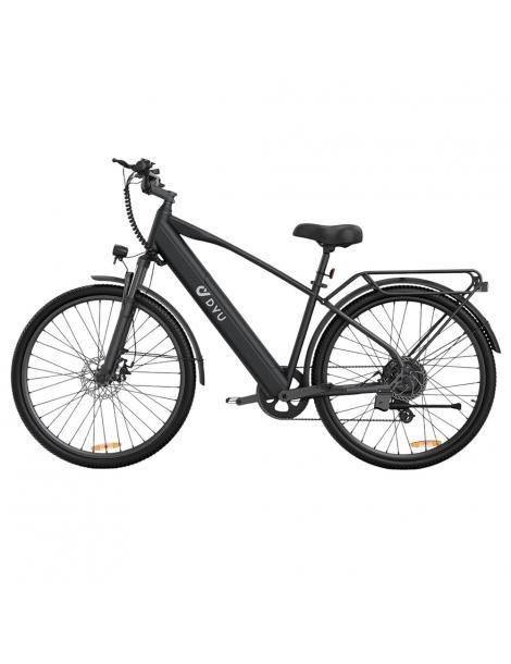 DYU C5 City Electric Bike motore 250W batteria 48V 10AH 27 5 pollici 25km/h 65km freni a doppio disco - nero Prezzo Ridotto