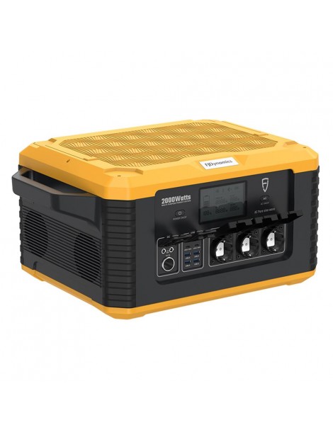 Fjdynamics Powersec MP2000 2264W/2000W Generatore Solare Portatile A Centrale Elettrica Pacco Batterie Rimovibile 12 Uscite Qualità