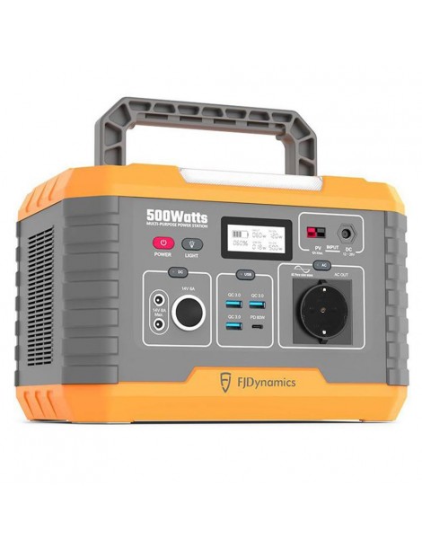 Fjdynamics Powersec MP500 520Wh/500W Centrale Elettrica Portatile Ricarica Wireless 10W 8 Porte Di Uscita Versione UE Vendita