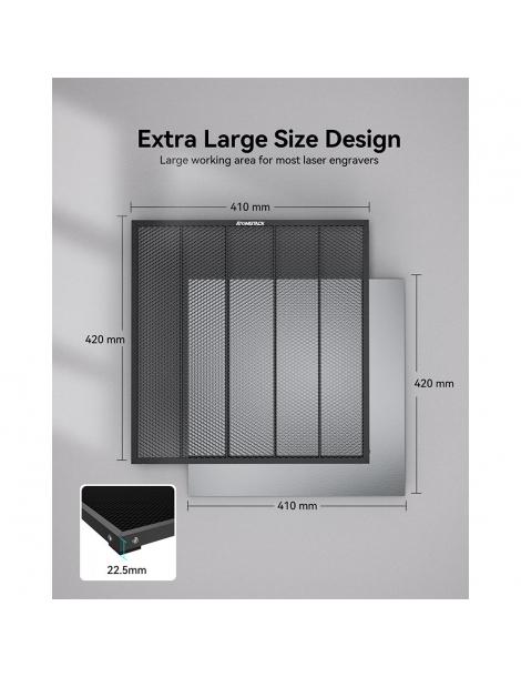 ATOMSTACK F4 420x410mm Letto laser Tavolo di lavoro a nido d'ape Saldi Di Fabbrica