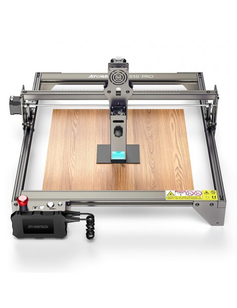 Taglierina per Incisione Laser ATOMSTACK S10 Pro 10W Potenza Macchina 50W Messa a Fuoco Fissa Spot Compresso 0 08x0 06mm Outlet