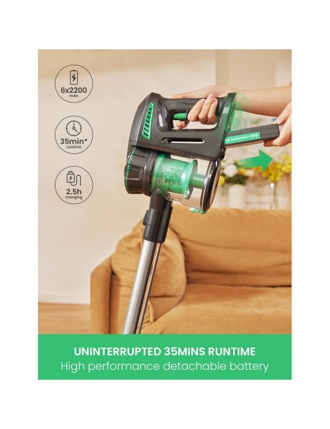 Vactidy V8 Handheld Cordless Vacuum Cleaner 20KPa Suction LED Electric Brush Head Detachable Battery 35min Runtime Offerte esclusive