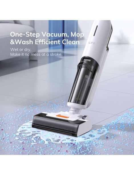 ILIFE W90 Aspirapolvere a secco senza filo 3 in 1 aspirapolvere e lavaggio autopulente serbatoio dell'acqua da 700 ml Nuovi prodotti