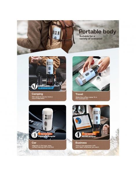 HiBREW H4A 80W Macchina da caffè portatile per auto con supporto - Bianco Discount Store per i nuovi prodotti