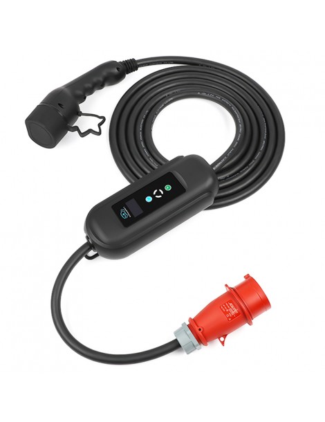 ANDAIIC EV Charger Portable electric car charger Type 2 IEC62196 Mode 2 Adjustable current 10m cable In Linea