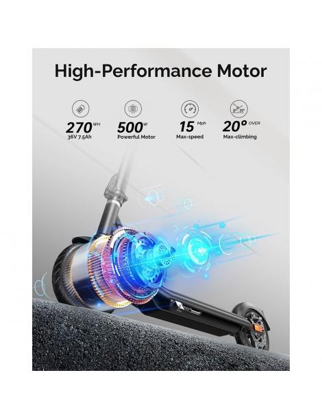 Atomi E20 Scooter elettrico pieghevole pneumatico da 8 5 pollici motore da 250W batteria da 36V 7 5Ah Spedizione Gratuita
