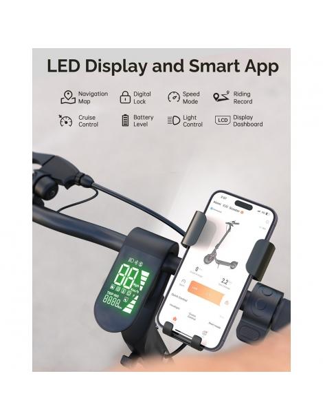 Atomi E20 Scooter elettrico pieghevole pneumatico da 8 5 pollici motore da 250W batteria da 36V 7 5Ah Spedizione Gratuita
