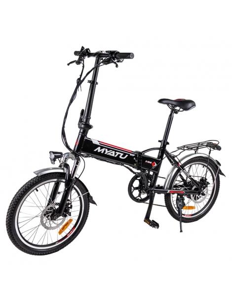 Myatu MYT-20 Bici Elettrica Pieghevole Motore 250W Batteria 36V 10.4Ah Pneumatico 20 pollici - Nero Promozione Limitata