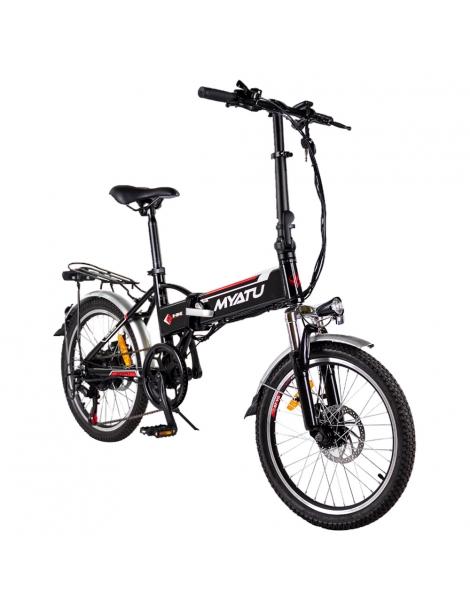 Myatu MYT-20 Bici Elettrica Pieghevole Motore 250W Batteria 36V 10.4Ah Pneumatico 20 pollici - Nero Promozione Limitata