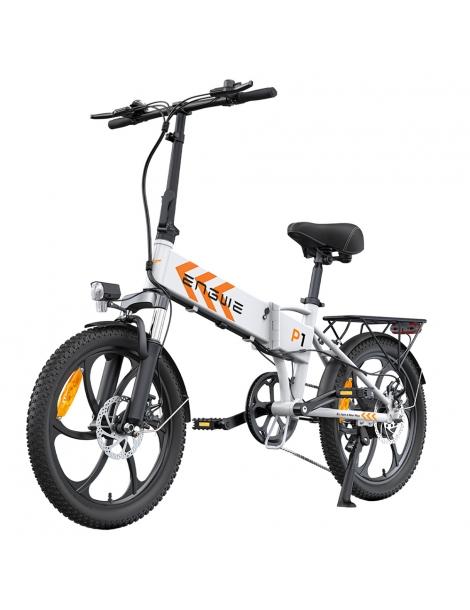 ENGWE P1 Bicicletta elettrica pieghevole pneumatico 20*3 pollici motore 250W batteria 36V 13Ah - Bianco Novità