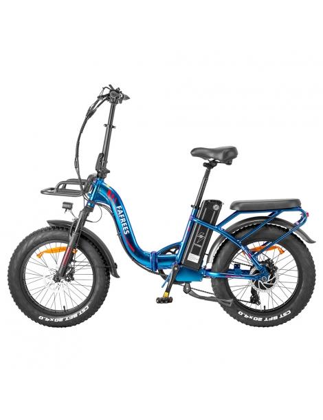 Fafrees F20 Max Flodable Electric Bike 20*4.0 pollici Fat Tire 500W Brushless Motor 48V 22.5Ah Battery - Aurora Blue Online