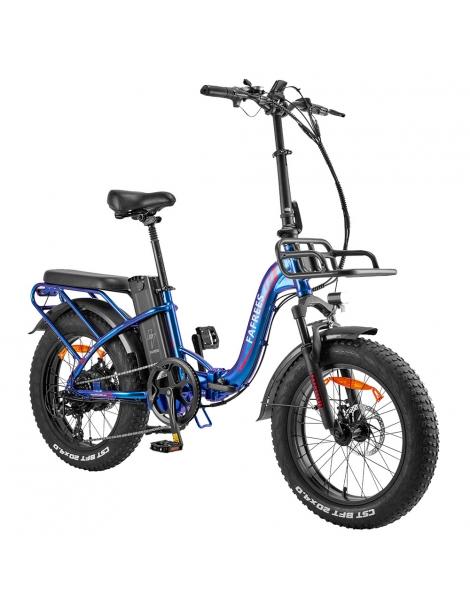 Fafrees F20 Max Flodable Electric Bike 20*4.0 pollici Fat Tire 500W Brushless Motor 48V 22.5Ah Battery - Aurora Blue Online