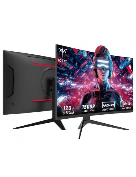 KTC H27S17 Monitor da gioco 27 pollici 2560x1440 QHD 180Hz HVA Curvo 1500R 1ms Tempo di risposta Standard di montaggio Vesa Sconto di tempo limitato